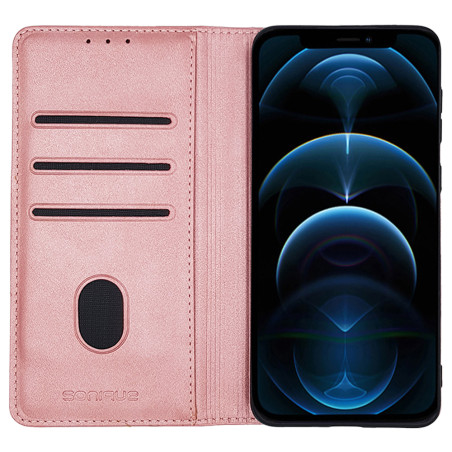 Sonique Vintage Wallet Δερματίνης Ροζ Χρυσό (iPhone 14)