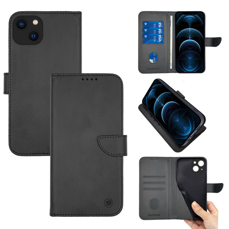 Θήκη Πορτοφόλι Sonique Urban Wallet Apple Iphone 13 Μαύρο