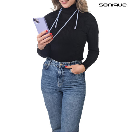 Θήκη Σιλικόνης Κορδόνι Carryhang Sonique Samsung Galaxy A16 4g Galaxy A16 5g Λιλά