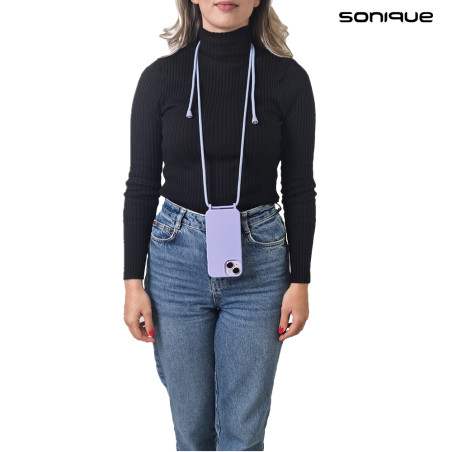 Θήκη Σιλικόνης Κορδόνι Carryhang Sonique Samsung Galaxy A16 4g Galaxy A16 5g Λιλά