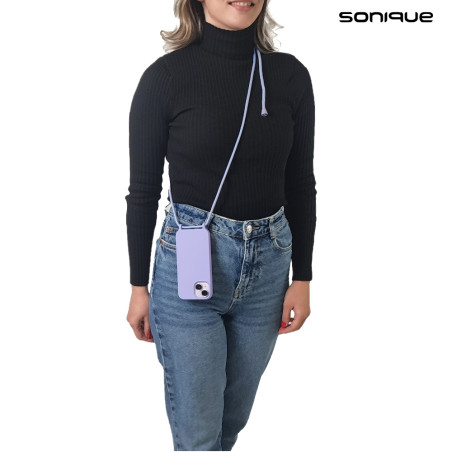 Θήκη Σιλικόνης Κορδόνι Carryhang Sonique Samsung Galaxy A16 4g Galaxy A16 5g Λιλά