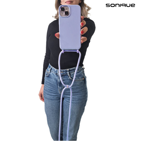 Θήκη Σιλικόνης Κορδόνι Carryhang Sonique Samsung Galaxy A16 4g Galaxy A16 5g Λιλά