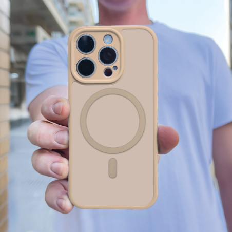 Θήκη Magnetic Magmatte Lens Sonique Samsung Galaxy A17 4g Galaxy A17 5g Μπεζ