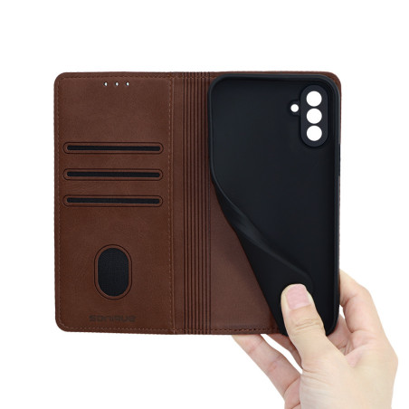 Θήκη Πορτοφόλι Vintage Magnet Wallet Sonique Samsung Galaxy A57 5g Καφέ