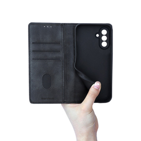 Θήκη Πορτοφόλι Vintage Magnet Wallet Sonique Samsung Galaxy A57 5g Μαύρο