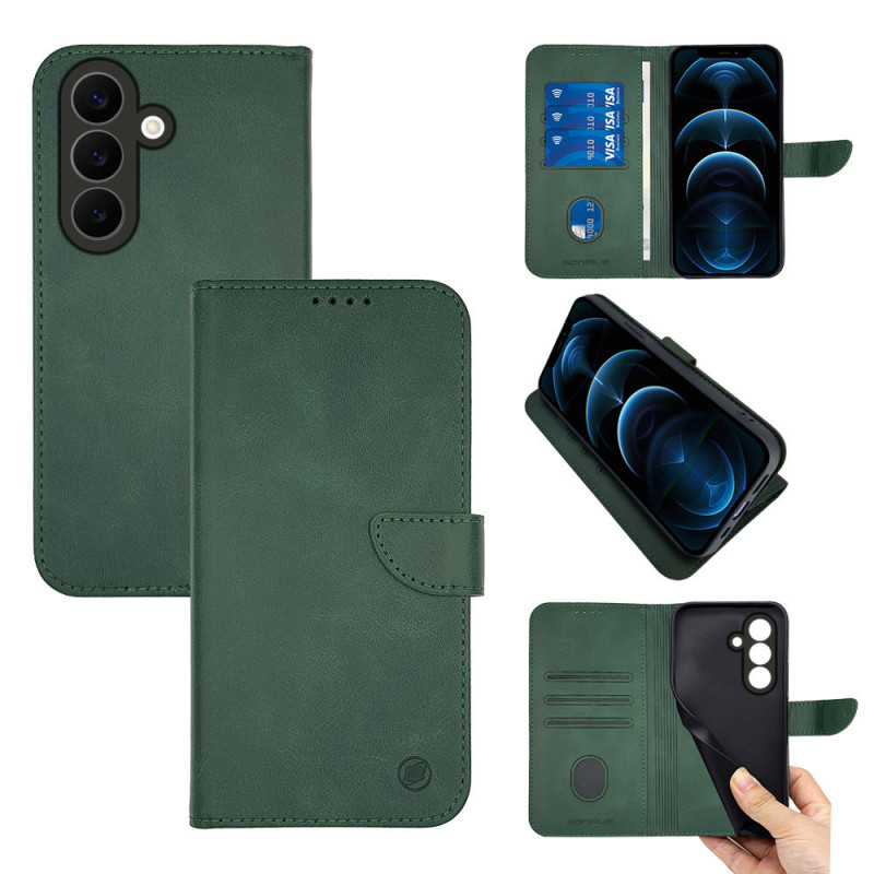 Θήκη Πορτοφόλι Sonique Urban Wallet Samsung Galaxy S26 Πράσινο Σκούρο
