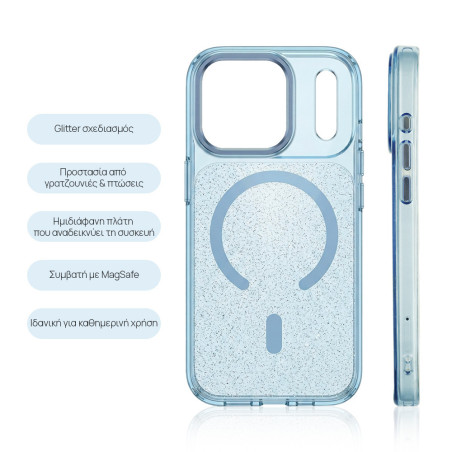 Θήκη Magnetic Magsparkle Sonique Samsung Galaxy S26 Γαλάζιο