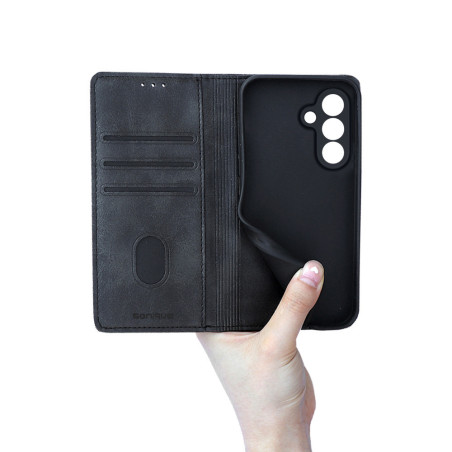 Θήκη Πορτοφόλι Vintage Magnet Wallet Sonique Samsung Galaxy S26 Plus Μαύρο