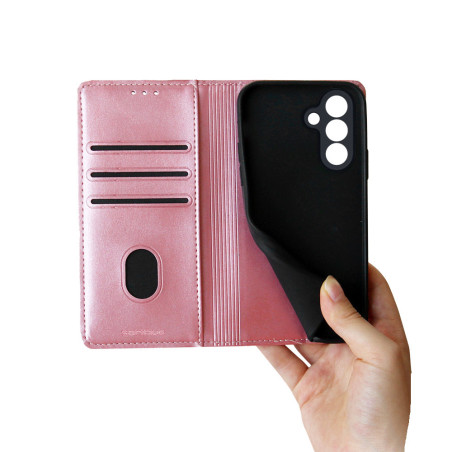 Θήκη Πορτοφόλι Vintage Magnet Wallet Sonique Samsung Galaxy S26 Ροζ Χρυσό