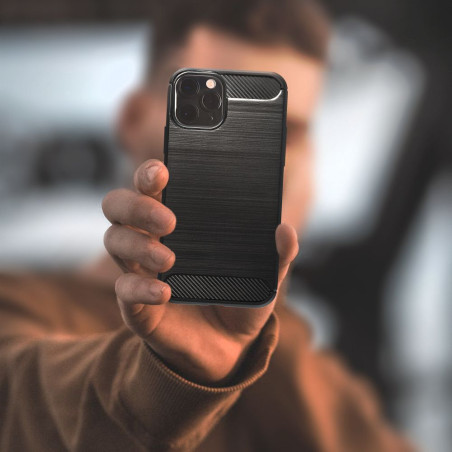 Θήκη Σιλικόνης Sonique Carbon Brushed Samsung Galaxy S26 Plus Μαύρο