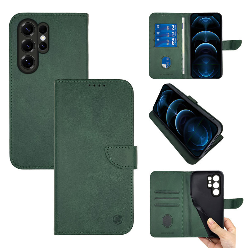 Θήκη Πορτοφόλι Sonique Urban Wallet Samsung Galaxy S26 Ultra Πράσινο Σκούρο