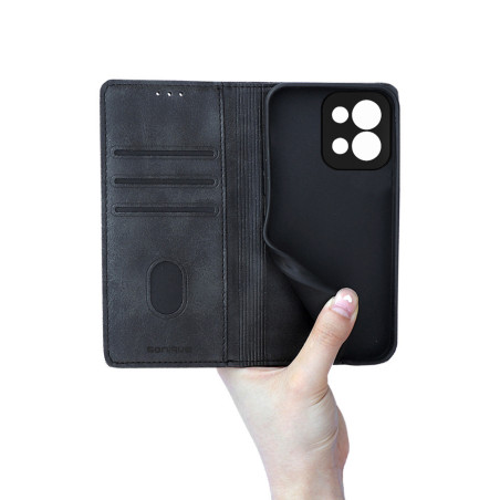 Θήκη Πορτοφόλι Vintage Magnet Wallet Sonique Xiaomi Redmi 15C 4G / Poco C85 4G Μαύρο