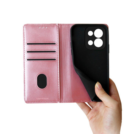 Θήκη Πορτοφόλι Vintage Magnet Wallet SoniqueXiaomi Redmi 15C 4G / Poco C85 4G Ροζ Χρυσό