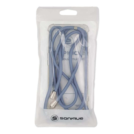 Θήκη Σιλικόνης Κορδόνι Sonique Armor Clear Xiaomi Redmi 15c 4g Redmi 15c 5g Poco C85 4g Μπλε Γκρι