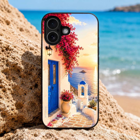 Θήκη Sonique Greek Island Muse Series Xiaomi Redmi 15c 4g Redmi 15c 5g Poco C85 4g Ηλιοβασίλεμα Σαντορίνης