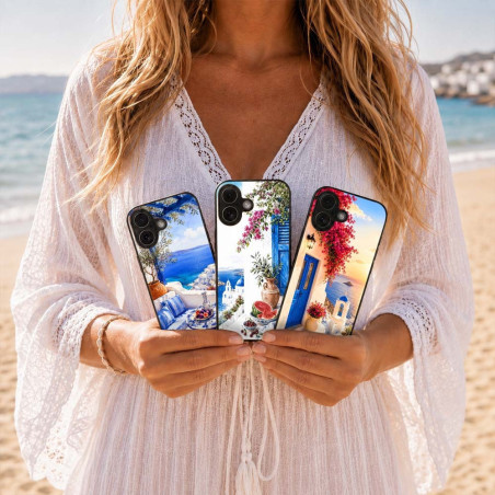 Θήκη Sonique Greek Island Muse Series Xiaomi Redmi 15c 4g Redmi 15c 5g Poco C85 4g Ηλιοβασίλεμα Σαντορίνης