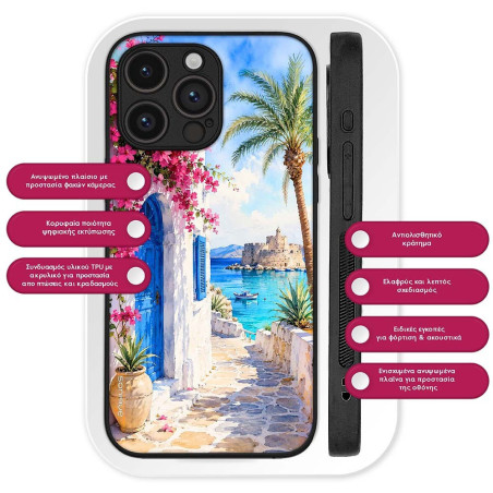 Θήκη Sonique Greek Island Muse Series Xiaomi Redmi 15c 4g Redmi 15c 5g Poco C85 4g Σοκάκι Ρόδου