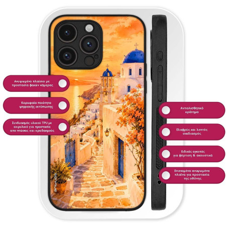 Θήκη Sonique Greek Island Muse Series Xiaomi Redmi 15c 4g Redmi 15c 5g Poco C85 4g Ηλιοβασίλεμα Στην Οία