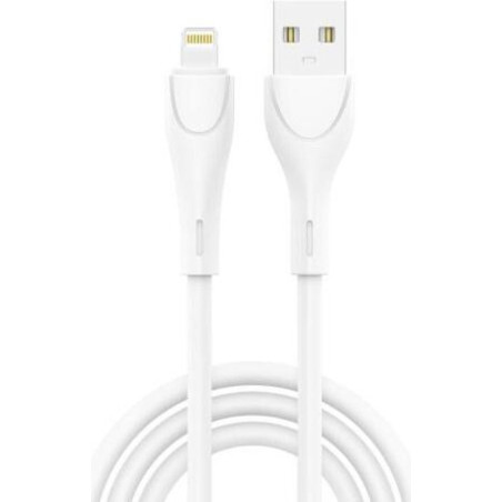 iNOS USB-A to Lightning Cable 12W Λευκό 1m