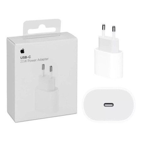 Apple Φορτιστής Χωρίς Καλώδιο με Θύρα USB-C 20W Λευκός (Power Adapter MUVV3ZM/A)