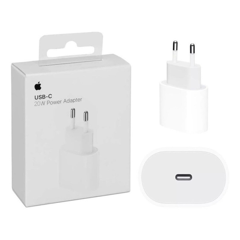 Apple Φορτιστής Χωρίς Καλώδιο με Θύρα USB-C 20W Λευκός (Power Adapter MUVV3ZM/A)